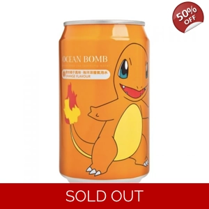 Ocean Bomb Pokemon Charmander Orange Sparkling Water - 355ml Can